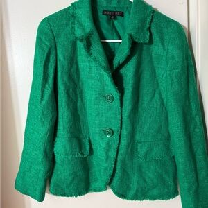 Lafayette 148 New York Vibrant Green Blazer